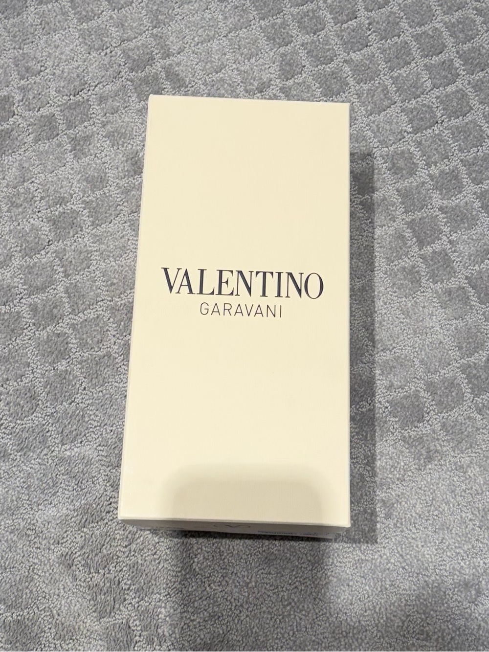 Valentino Garavani Cream Box with Black Logo